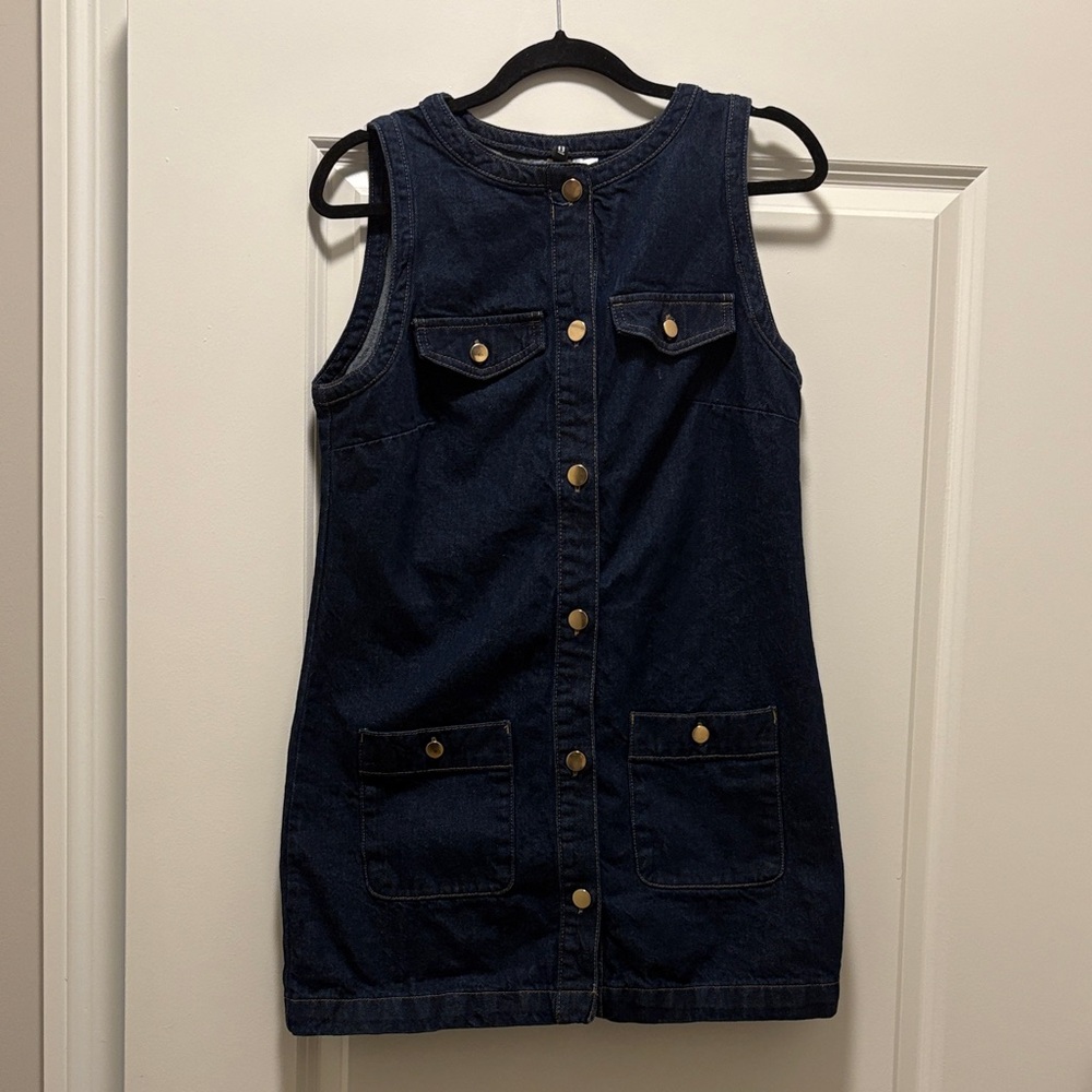 H&M Dark Blue Denim Dress
